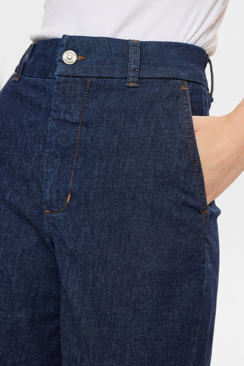 NUAMBER HR WIDE JEANS - R3012 - Dark Blue Denim