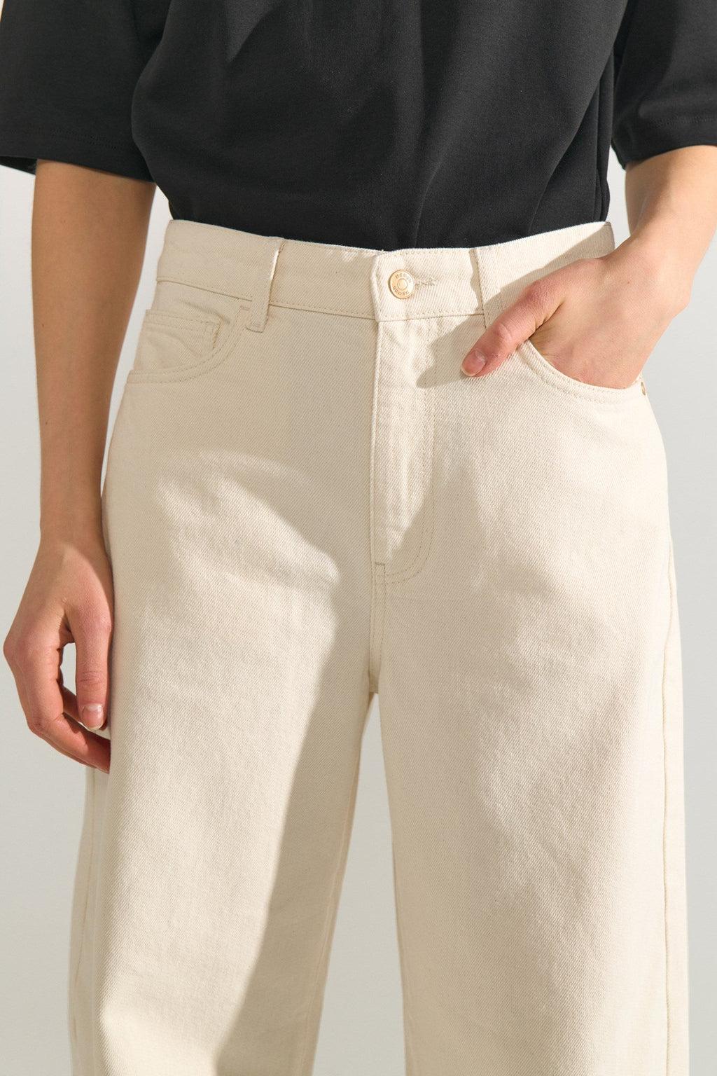 NUSEVILLE MR BARREL JEANS P9511 - Nature