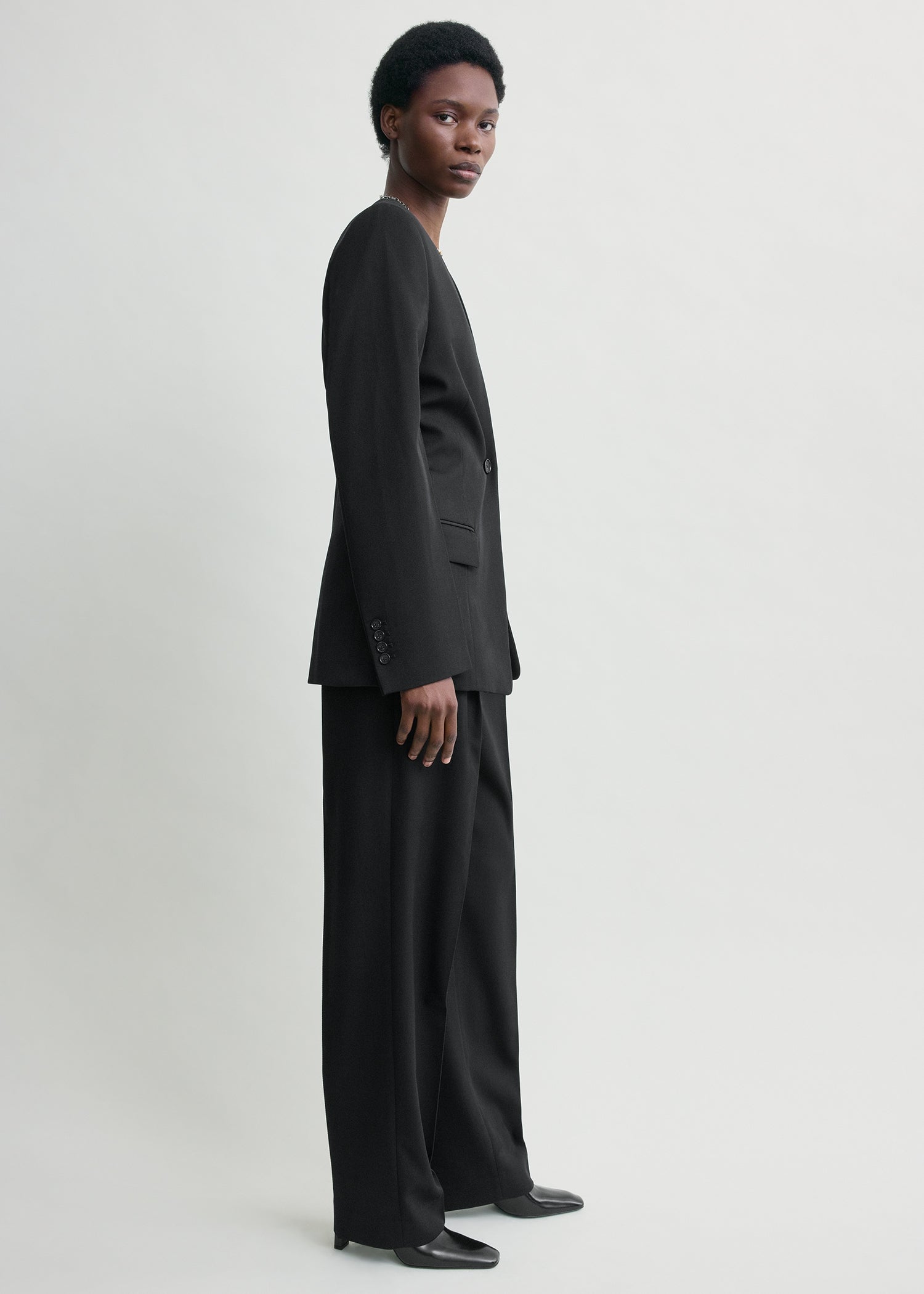 Slouch blazer black