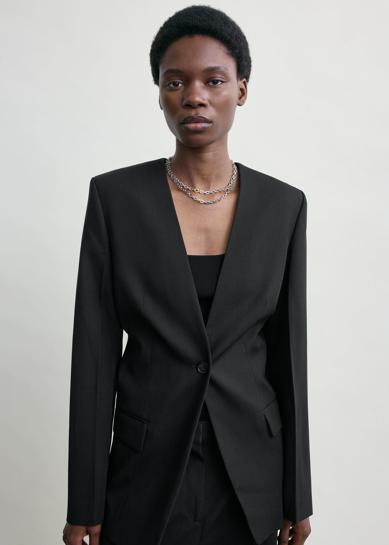 Slouch blazer black