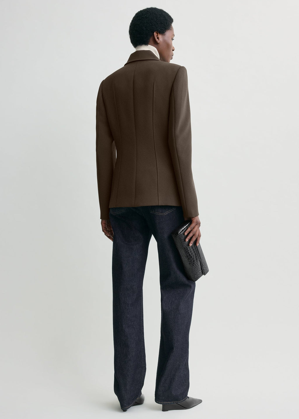 Cinched pocket jacket bark