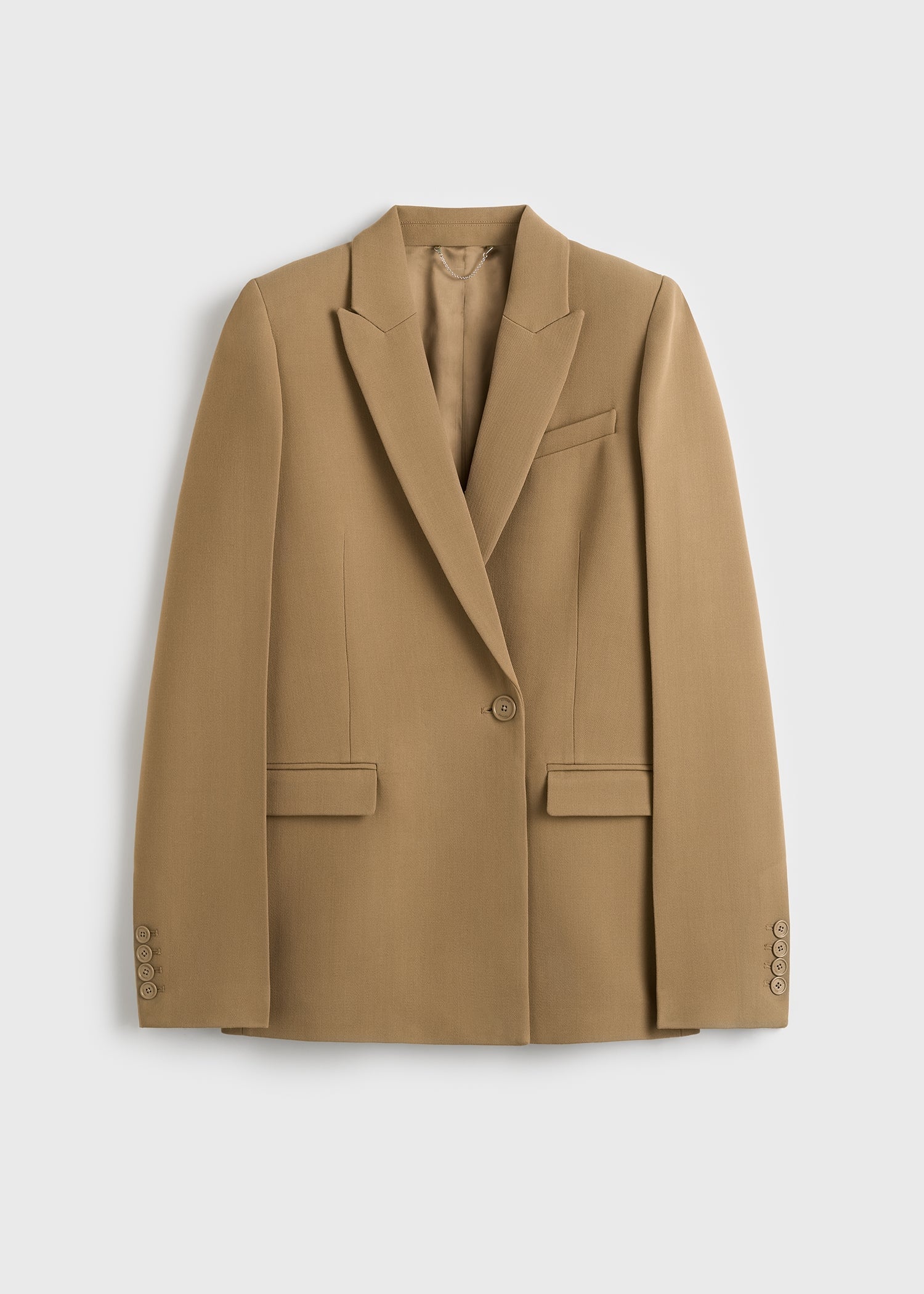 Slim tailored blazer beige