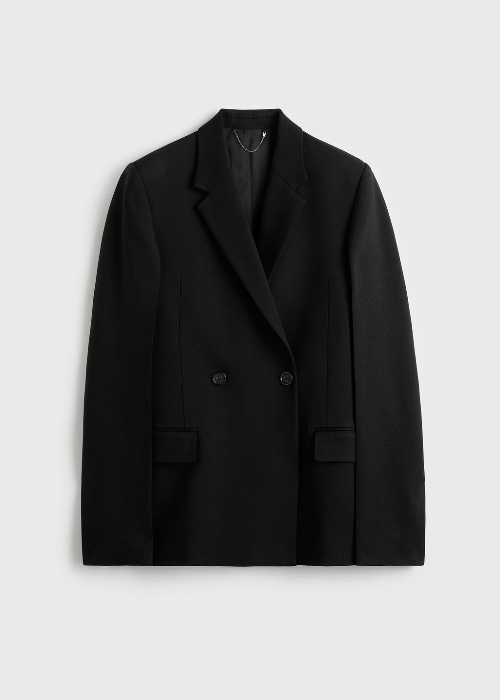Long boxy blazer black