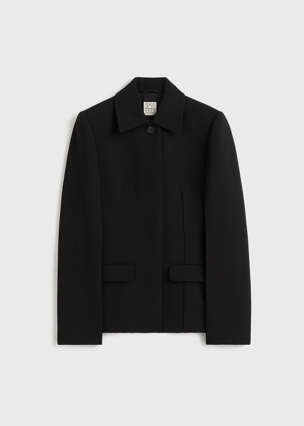 Cinched pocket jacket black